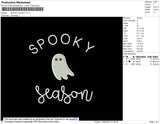 Spooky Ghost Embroidery