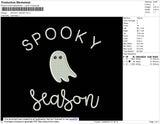 Spooky Ghost Embroidery