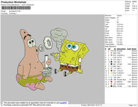 Spongebob Smook Embroidery