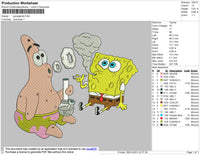 Spongebob Smook Embroidery