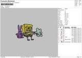 Spongeb Rabbit Embroidery File 6 sizes