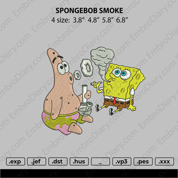 Spongebob Smook Embroidery