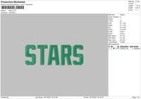 Stars embroidery