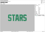 Stars embroidery