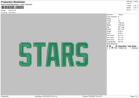 Stars embroidery