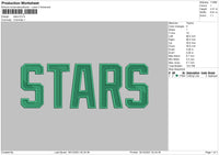 Stars embroidery