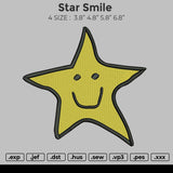Star Smile Embroidery