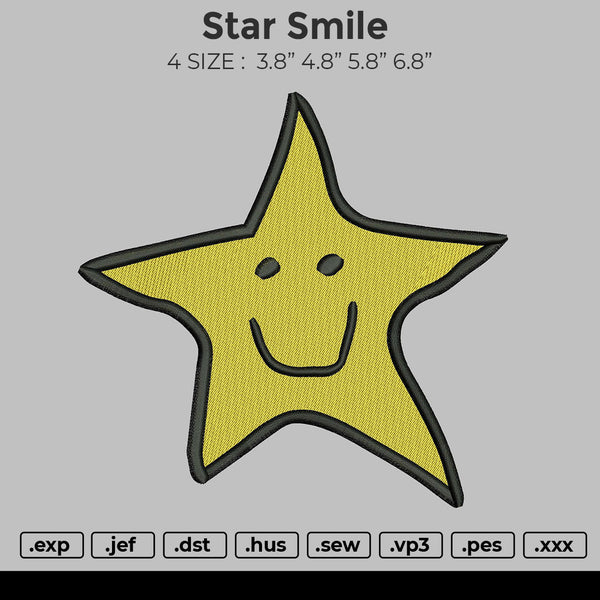 Star Smile Embroidery