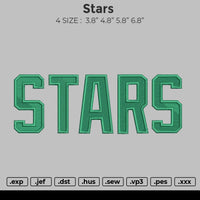 Stars embroidery