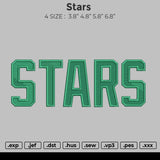 Stars embroidery