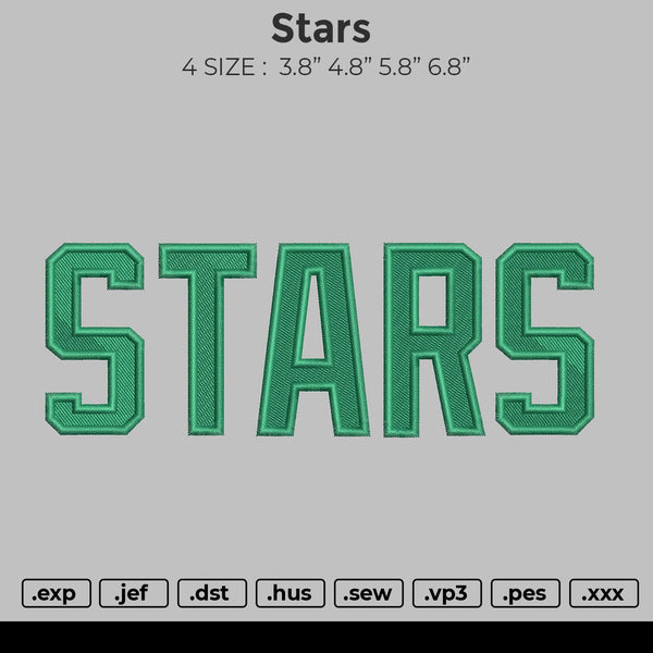 Stars embroidery