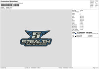 Stealth Embroidery file 6 sizes