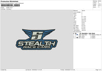 Stealth Embroidery file 6 sizes