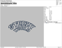 Steezy World line Embroidery