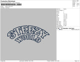 Steezy World line Embroidery