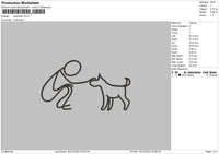 stickman Embroidery File 4 size
