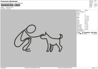 stickman Embroidery File 4 size