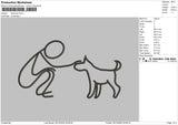 stickman Embroidery File 4 size