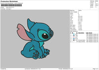 Stitch Blue V4 Embroidery