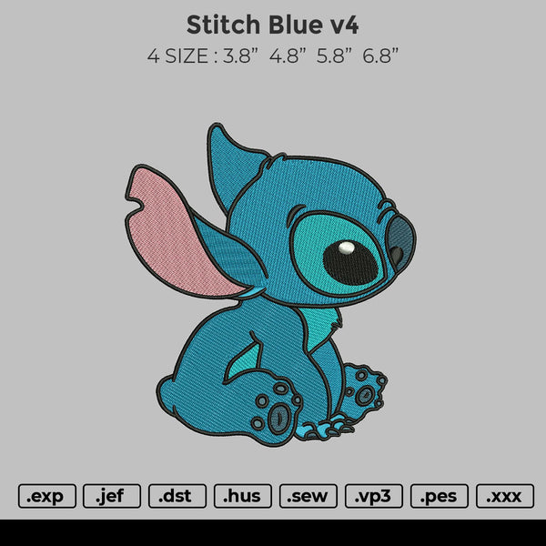 Stitch Blue V4 Embroidery