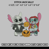 Stitch Jack Sally Embroidery File 6 sizes