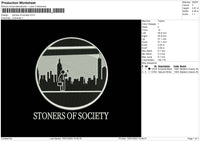 Stoners Embroidery File 6 sizes