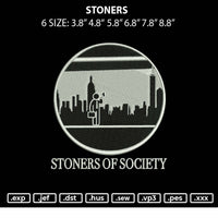 Stoners Embroidery File 6 sizes