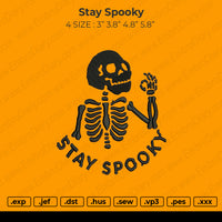 Stay Spooky Embroidery