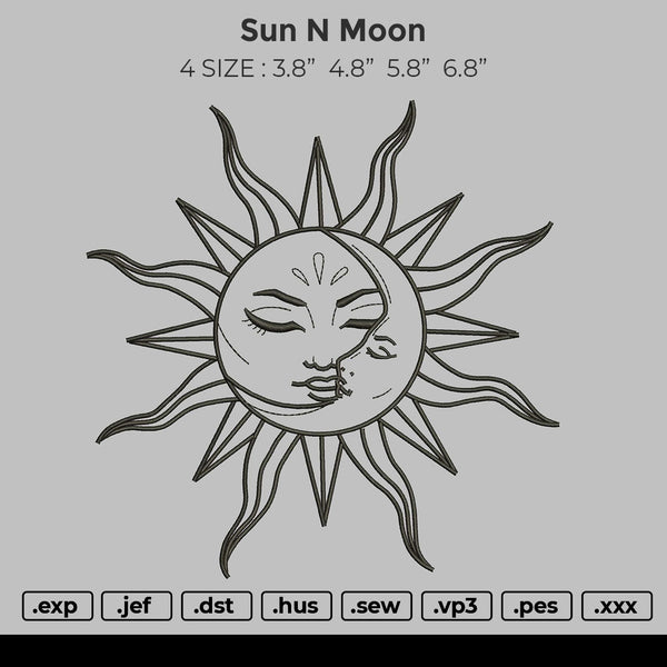 Sun N Moon Embroidery