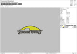 Sunshine T Embroidery File 6 sizes