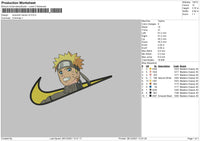 Swoosh Naruto V2 Embroidery