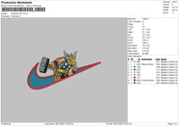 Swoosh Thor Embroidery