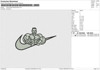 Swoosh Male Bodybuilding Embroidery