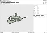 Swoosh Male Bodybuilding Embroidery