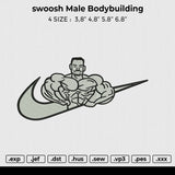Swoosh Male Bodybuilding Embroidery