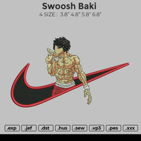 Swoosh Baki Embroidery