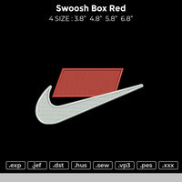 Swoosh Box Red