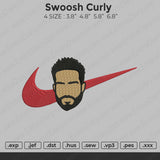 Swoosh Curly Embroidery