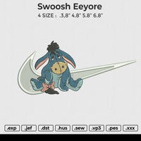 Swoosh Eeyore Embroidery