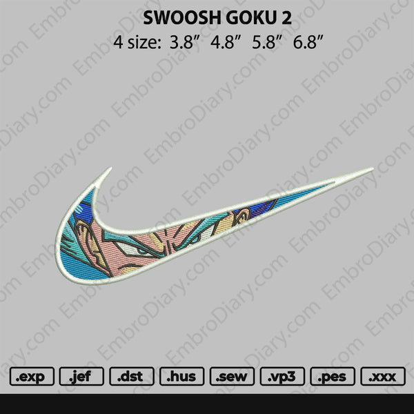 Swoosh Goku V2 Embroidery