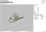 swoosh goku v5 02 Embroidery