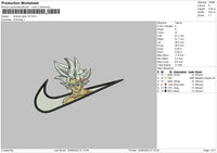 swoosh goku v5 02 Embroidery