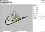 swoosh goku v5 02 Embroidery