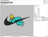 Swoosh Homer 02 Embroidery