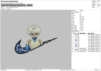 Swoosh Killua Bolt Embroidery