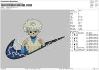 Swoosh Killua Bolt Embroidery
