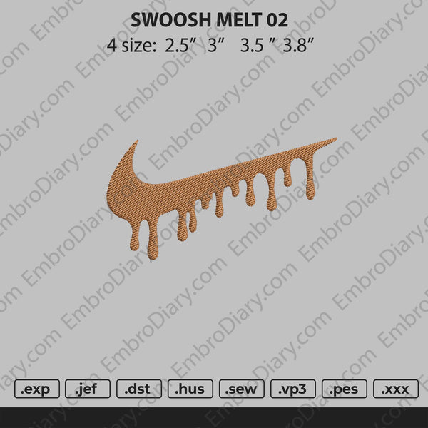 Swoosh Melt 02 Embroidery