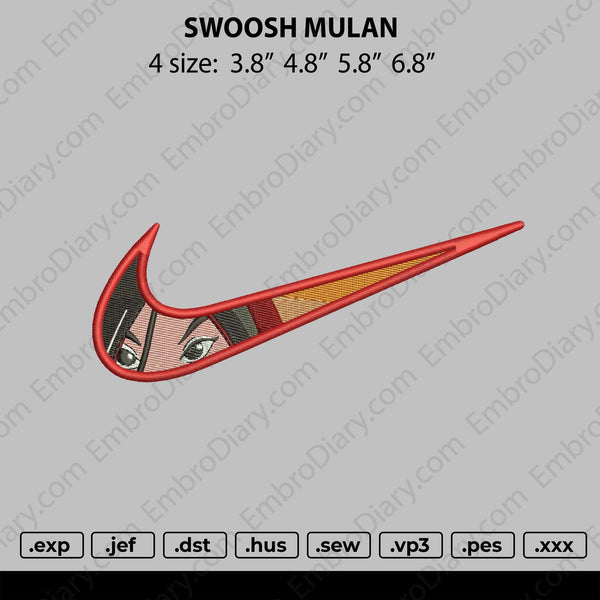 Swoosh Mulan Embroidery