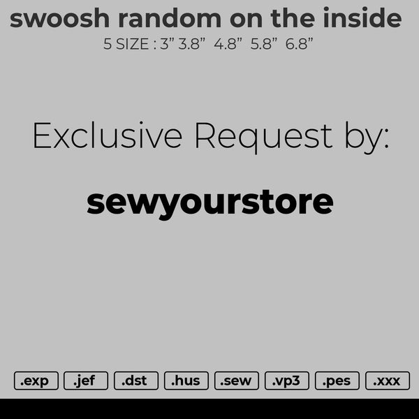 Swoosh Random on the inside exclusive