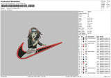 Swoosh Rin Nohara Embroidery File